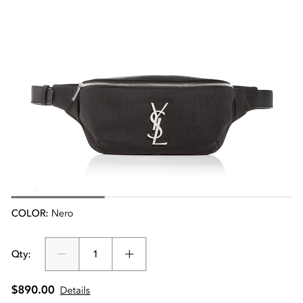 Yves Saint Laurent Classic Monogram Canvas Belt Bag